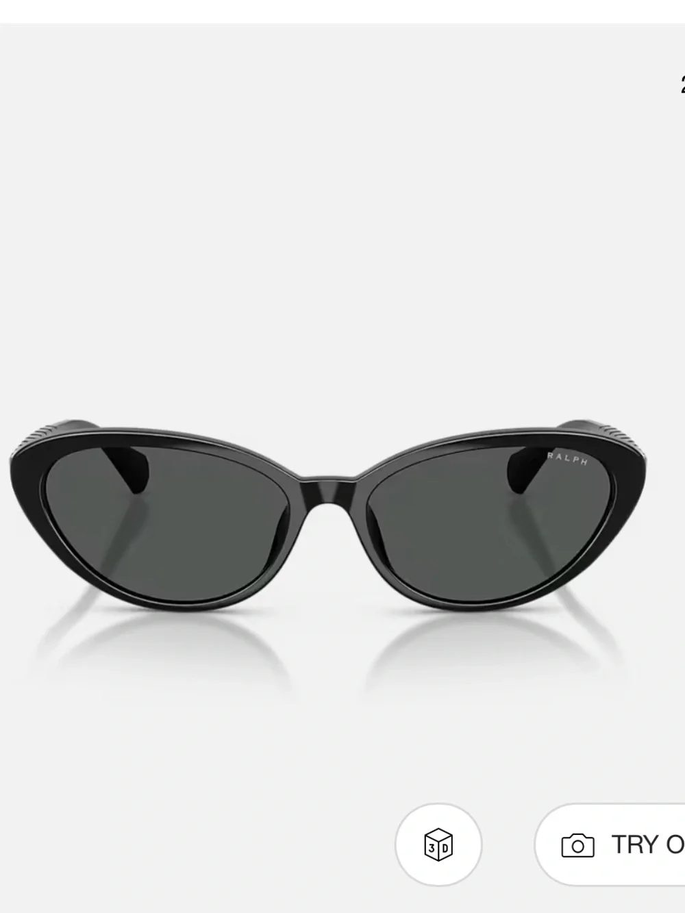 NWT Ralph Lauren Black Cat-Eye Sunglasses